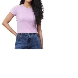 SILKCHIC Casual Regular Sleeves Solid Women Purple Top
