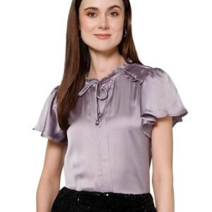 Purys Women's Solid Regular Fit Blouse