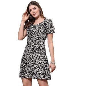 OOMPH! Women's Crepe Sheath Mini Dress