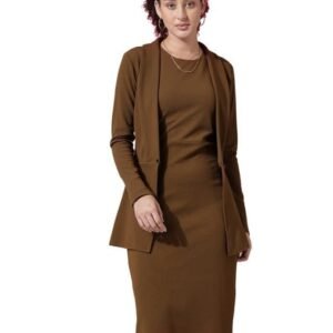 Western Dress | Lycra Dress with Blazer for Women | Two Piece Dress for Women