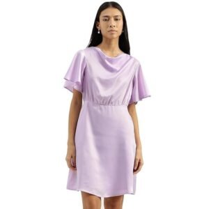 UNITED COLORS OF BENETTON Cowl Neck Solid Dresses