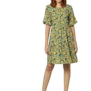 VERO MODA Women's Knee Length Viscose Shift Dress