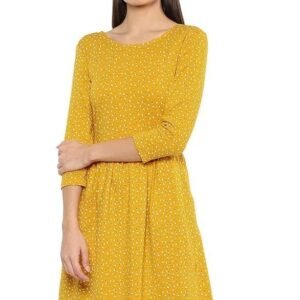 Van Heusen Woman Women's Cotton Blend A-Line Knee-Length Dress