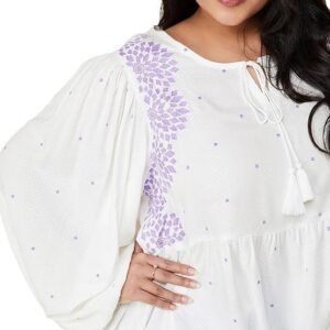 Max Plus Size Women Embroidered Top