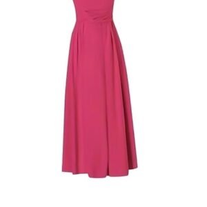 THE STYLE SUTRA Women Sling Dress Clothes Summer Fashion Sleeveless for Beach Vacation Party M Rose Red