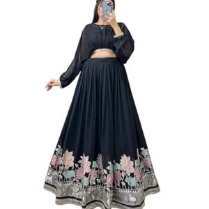 LooknBook Art Crop top Lehenga Set