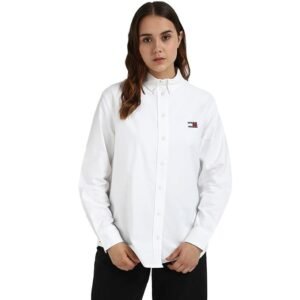 Tommy Hilfiger Women's Solid Relaxed Fit Shirt