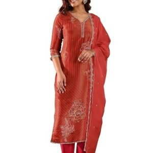 Libas Women's Silk Blend Kurta Set