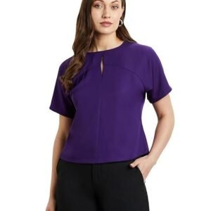 Symbol Premium Women's 'Desk-to-Dinner' Crop Top (Relaxed Fit | Stylish)
