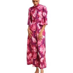 Ritu Kumar Pink Printed Jumpsuit