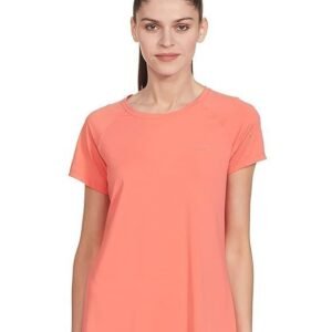 Van Heusen Women Proactive Regular Fit T-Shirt - Polyamide Elastane - Anti Bacterial, Round Neck, Quick Dry, Short Sleeve