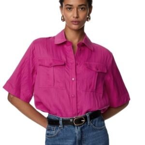 Marks & Spencer Women's Solid Regular Fit Shirt