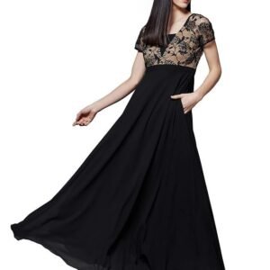 Miss Chase Women's Square Neck Raglan Sleeve Maxi Dress