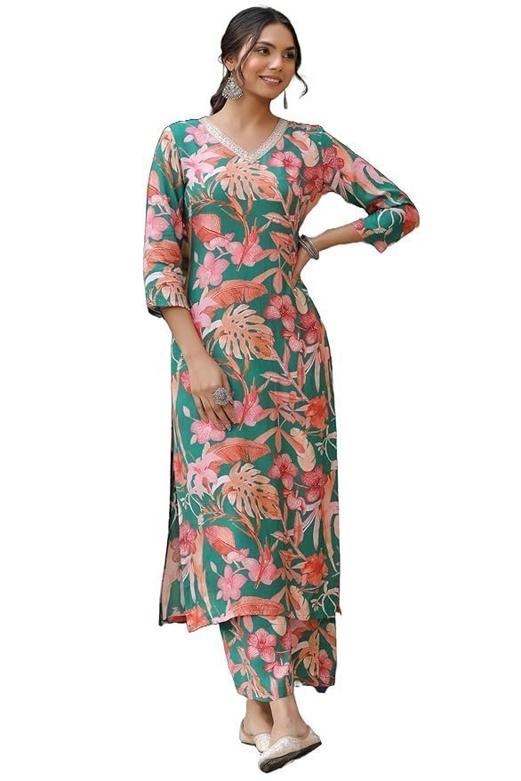 Women's Rayon Blend Kurta with Palazzo